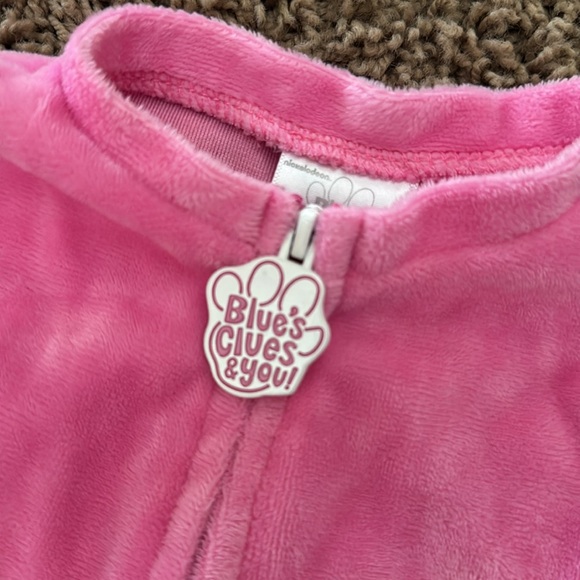 💕BLUE’S CLUES MAGENTA Pink Dog Halloween Costume with Hat SZ 3-4T - Picture 5 of 11